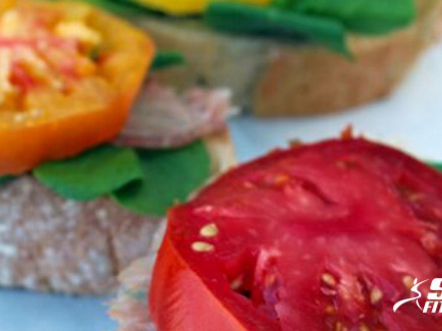  Open-Face Heirloom Tomato Sandwiches