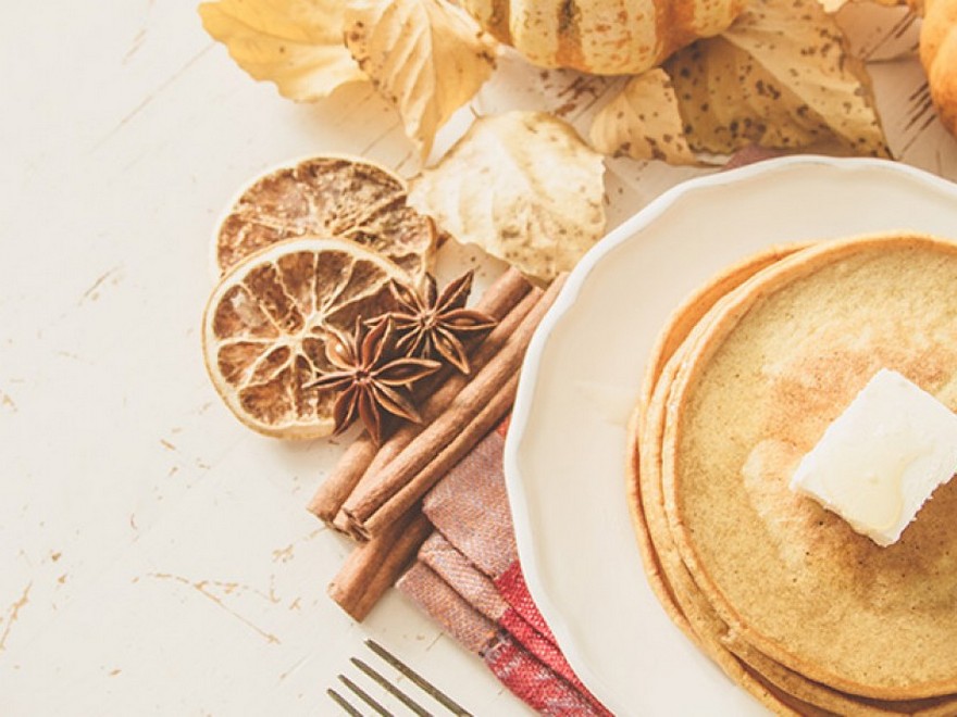  Featured Recipe: Gluten Free Pumpkin Pancakes