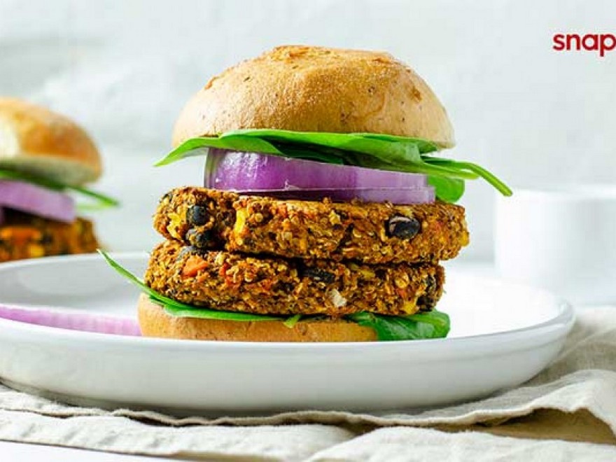  Black Bean & Candy Potato Burger Recipe
