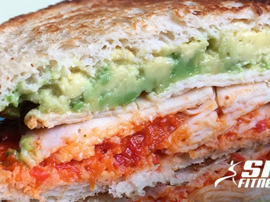  Buffalo Rooster Avocado Panini With Roasted Purple Pepper Unfold